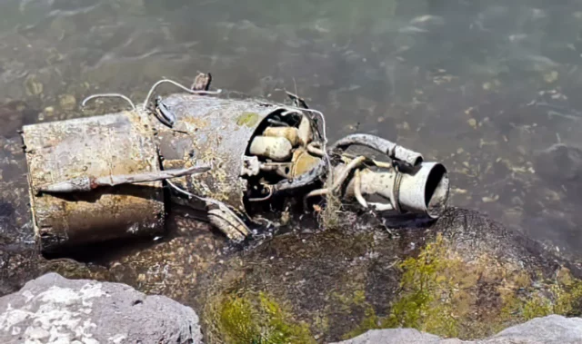 Pescadores israelíes sacan pieza de misil sirio del Kinneret
