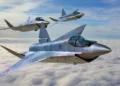 Tomas de aire del Su-75 inspirados en el misil hipersónico Zircon