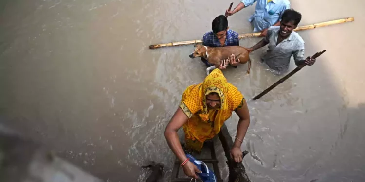 38 israelíes inubicables tras fuertes inundaciones en la India