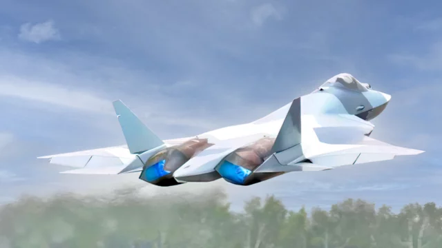 Cazas Su-57 con nuevos motores avanzados para Rusia