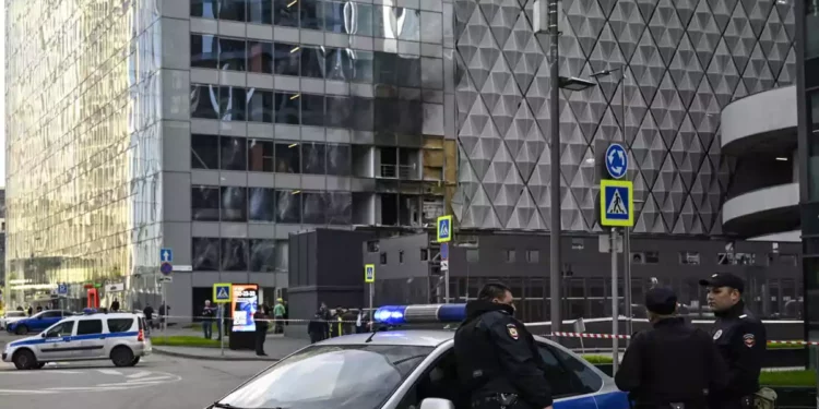 Ataque con drones contra edificio en Moscú