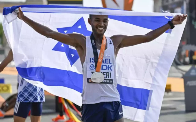 Israelí gana la plata en el campeonato mundial de atletismo