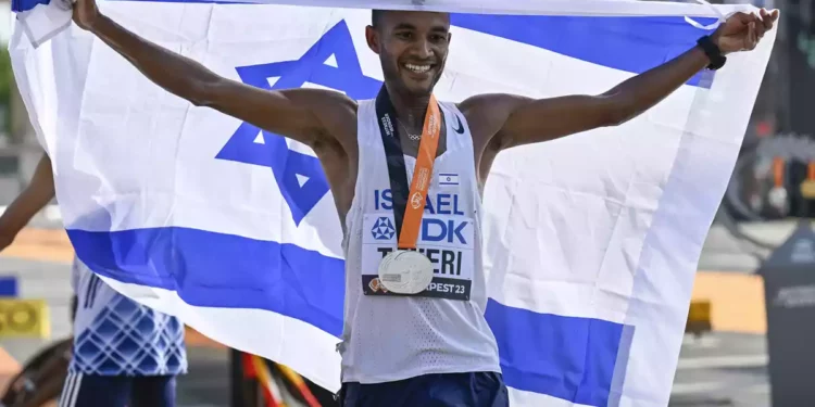Israelí gana la plata en el campeonato mundial de atletismo