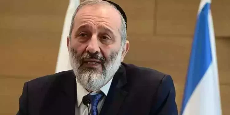 Jefe del Shas habla sobre el proyecto de ley en Israel