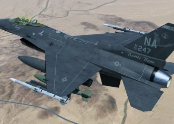 Esquema de camuflaje “gris oscuro” de los F-16 de la USAF