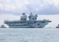 El HMS Prince of Wales se dirige a EE. UU.