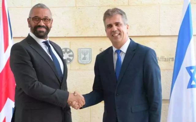 El secretario de Asuntos Exteriores del Reino Unido visita Israel