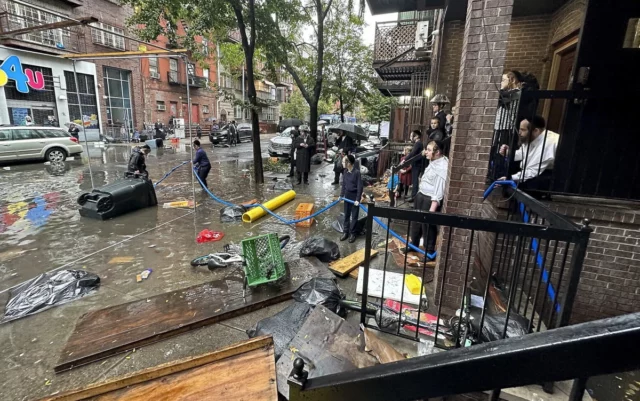 Fuertes lluvias complican celebración de Sucot en Nueva York