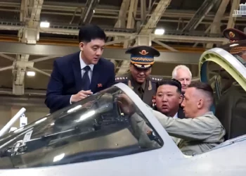 Kim Jong Un inspecciona caza ruso Su-57