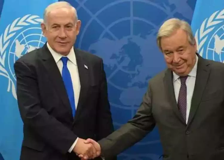 Netanyahu se reúne con el secretario general de la ONU