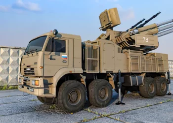 Pantsir-S2 ruso en funcionamiento con radar ucraniano ST68UM