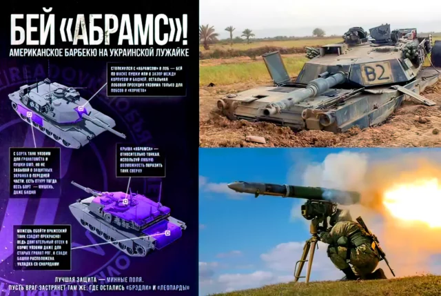 Soldados rusos aprenden a cazar al M1A1 Abrams con ATGM