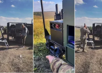Ejército ucraniano entrena con morteros móviles Scorpion de 120 mm