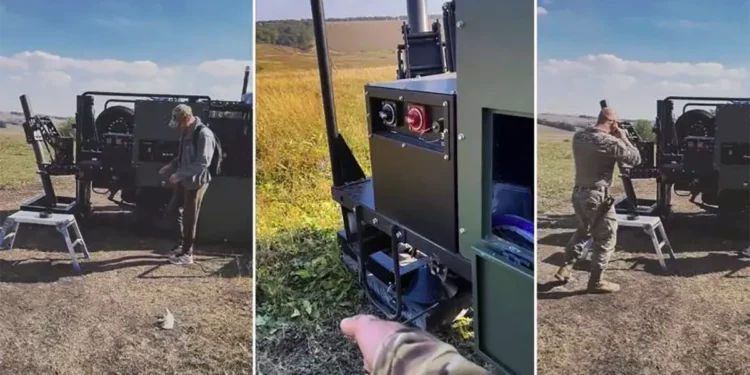 Ejército ucraniano entrena con morteros móviles Scorpion de 120 mm