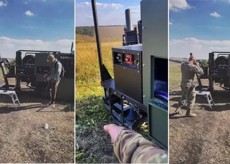 Ejército ucraniano entrena con morteros móviles Scorpion de 120 mm