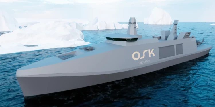 OSK Design presentan su último concepto de fragata ártica