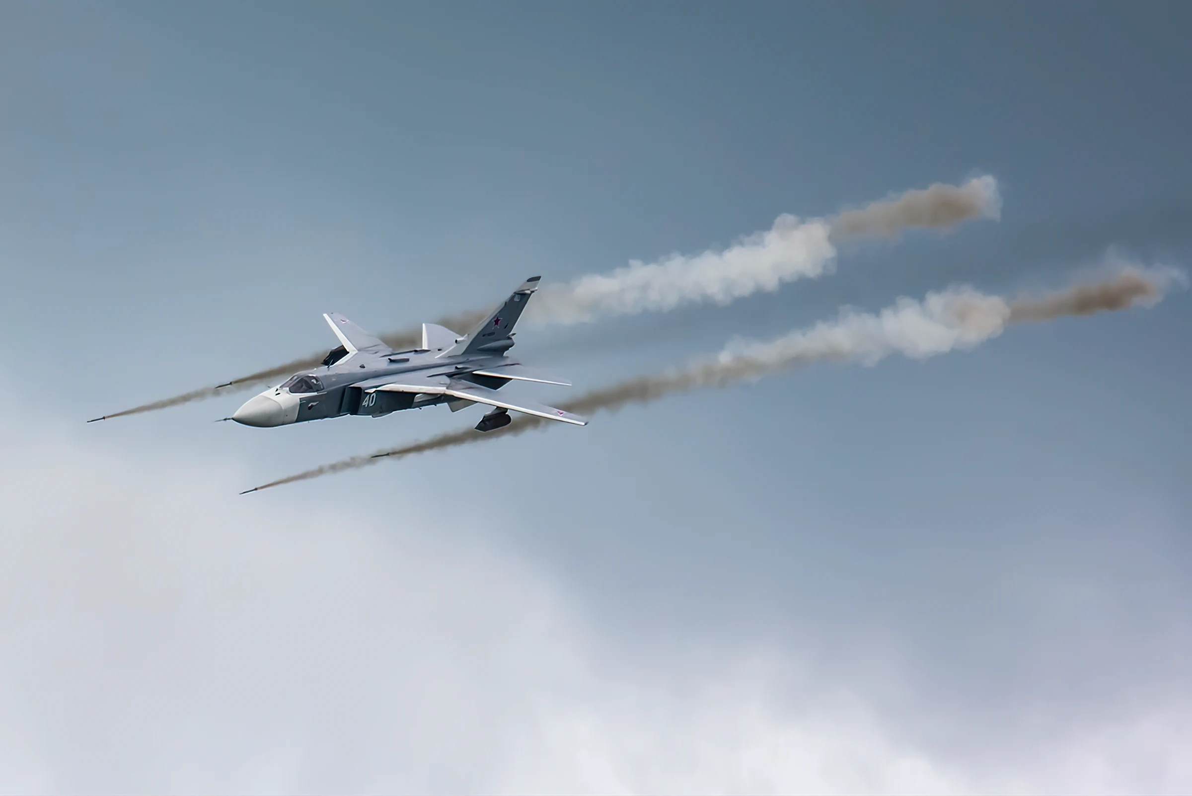 Two dead after Russian Su-24 fighter plane crashes