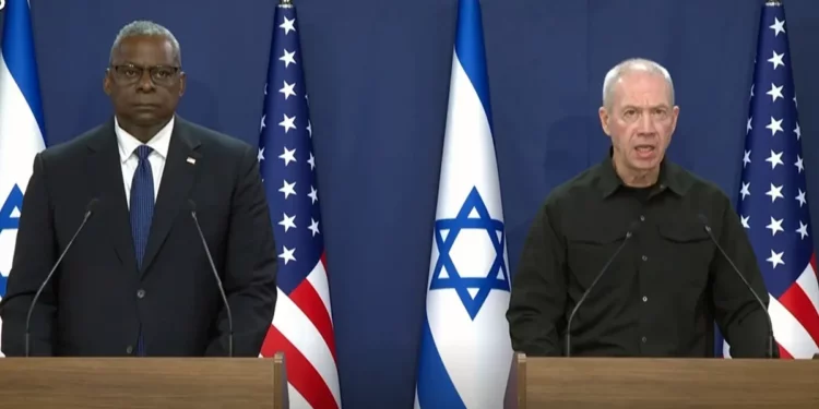 Ministro israelí se reúne con secretario de Defensa de EE. UU.