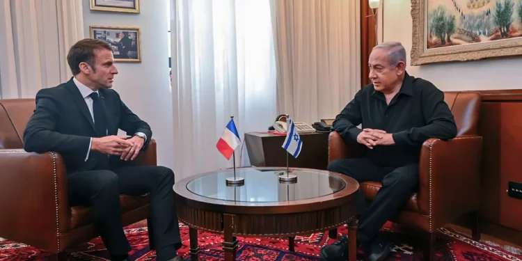 Empieza reunión de Netanyahu con Macron