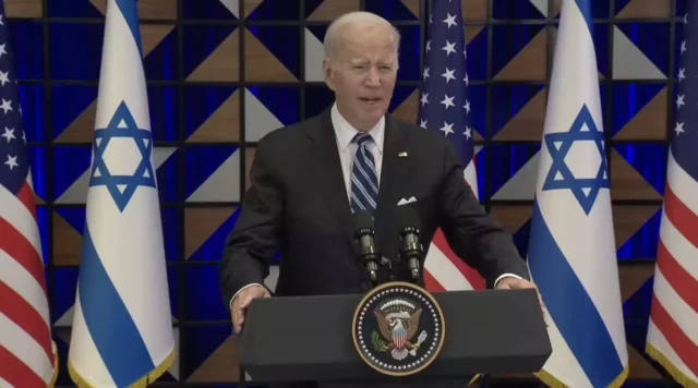 Presidente Biden antes de partir de Israel: No están solos