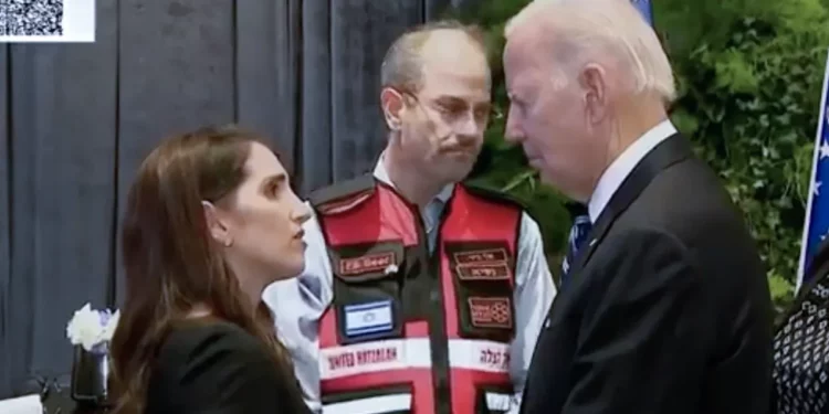 Biden reconoció el valor de los paramédicos de Israel