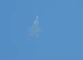 Caza F-35 israelí visto en el cielo del Líbano