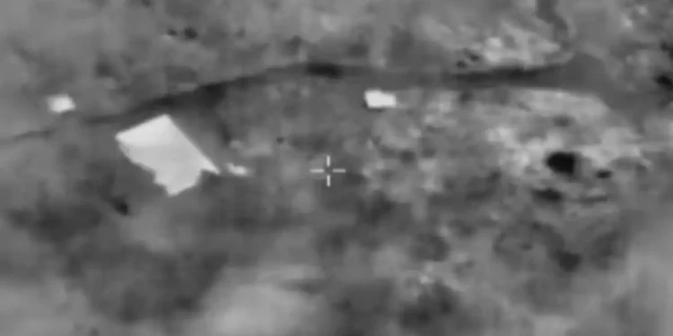 Las Fuerzas de Defensa de Israel interceptan un aparente dron que se dirigía hacia el espacio aéreo israelí desde el Líbano el 20 de octubre de 2023. (IDF)