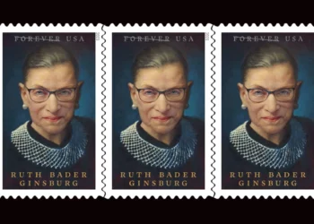 Sello del USPS en honor a Ruth Bader Ginsburg, jueza icónica