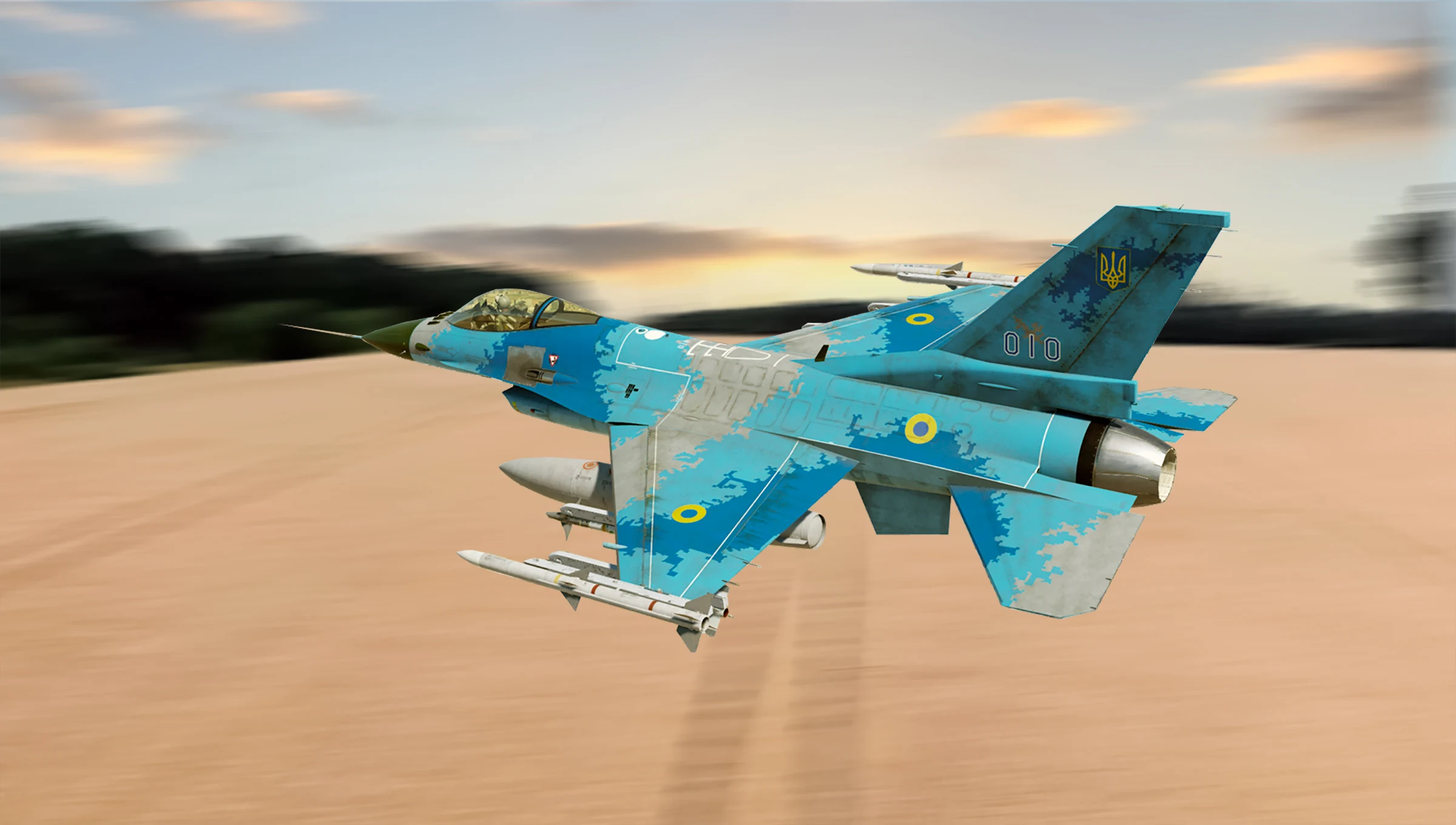 Ucrania quiere sus cazas F-16 Block 20 con radar AN/APG-83
