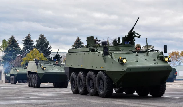 Moldavia recibe la última entrega de blindados Mowag Piranha IIIH