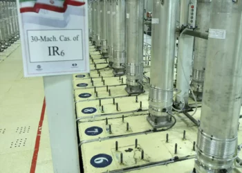 Esta foto publicada el 5 de noviembre de 2019 por la Organización de Energía Atómica de Irán muestra máquinas centrifugadoras en la instalación de enriquecimiento de uranio de Natanz, cerca de Natanz, Irán. (Organización de Energía Atómica de Irán vía AP, Archivo)