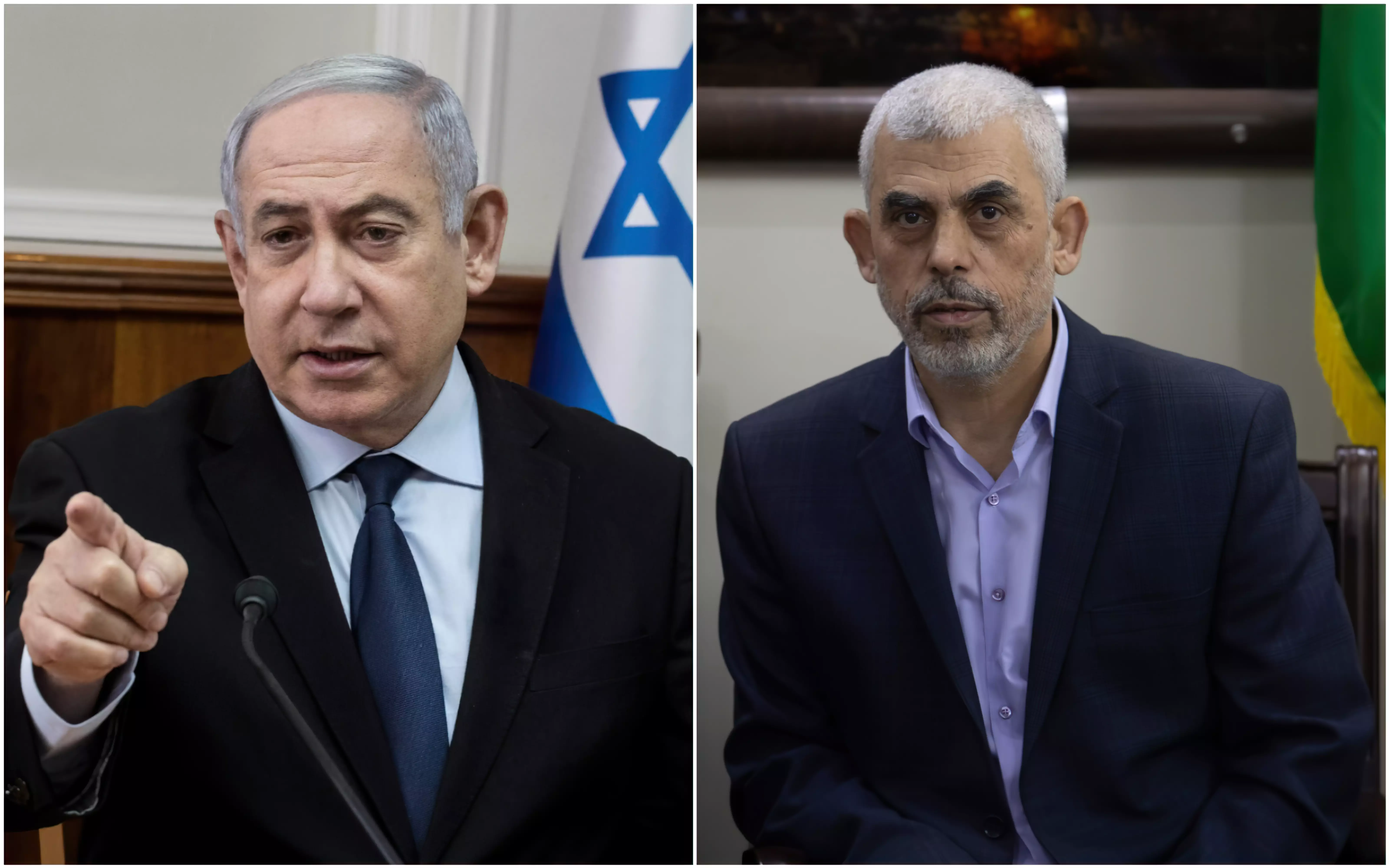 El primer ministro Netanyahu dice que al líder de Hamás, Yahya Sinwar, “no le importa su pueblo y actúa como un pequeño Hitler en su búnker”.