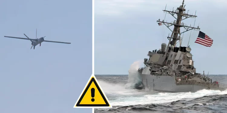 El USS Carney derriba dron iraní ron lanzado desde Yemen