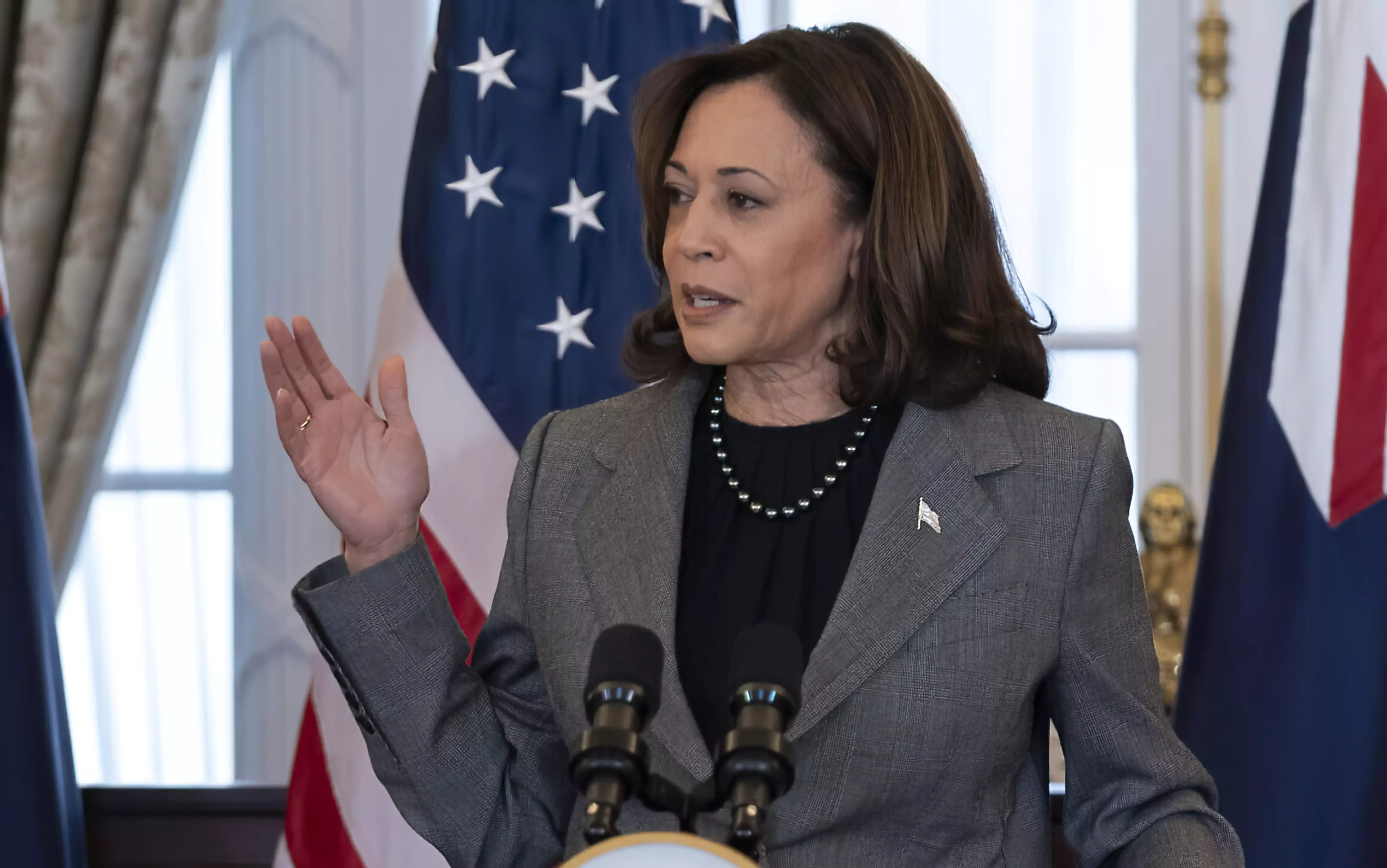 Harris discute ayuda a Gaza con secretario de la ONU