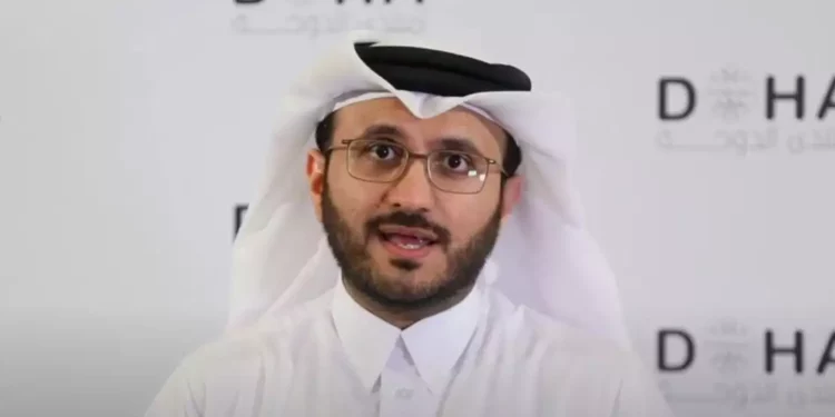 El portavoz del Ministerio de Asuntos Exteriores de Qatar, Majed Al-Ansari (captura de pantalla de vídeo)