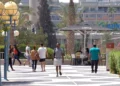 Estudiantes pasean por el campus de la Universidad Ben Gurion del Néguev en Beersheba, el 8 de mayo de 2013. (Dudu Greenspan/Flash90)