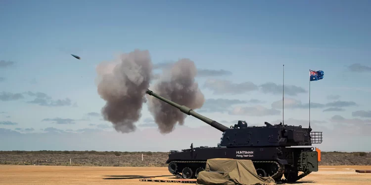 Ejército australiano prueba obús autopropulsado AS9 Huntsman