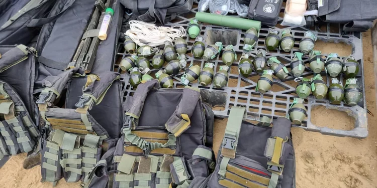 Depósitos de armas y fábricas de Hamás capturadas en Gaza