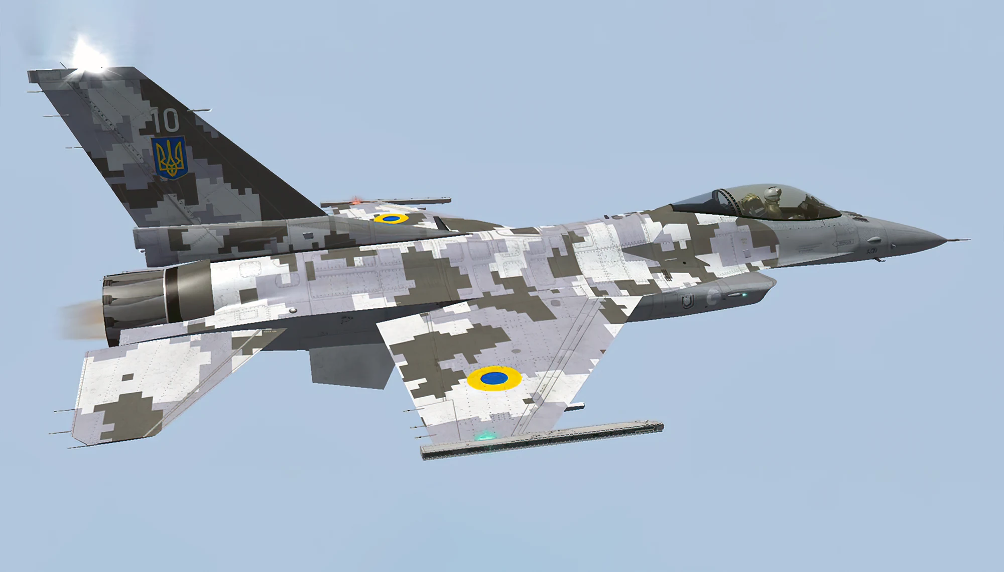 F-16 pilotados por 14 pilotos ucranianos sobrevuelan Europa