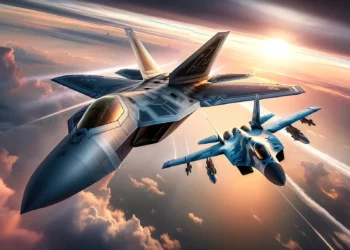 Su-35 ruso contra el F-22 estadounidense en combate