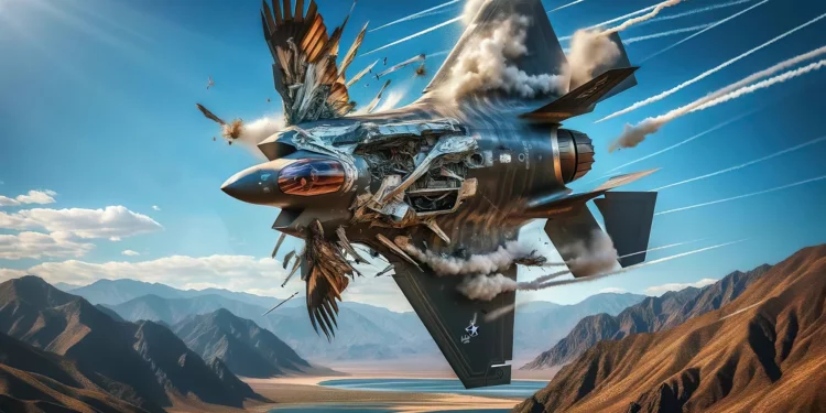 F-35A se enfrentó a un águila y perdió por “KO”