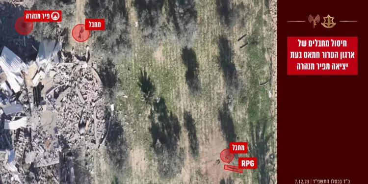 Dron FDI ataca a terroristas de Hamás armados con RPG