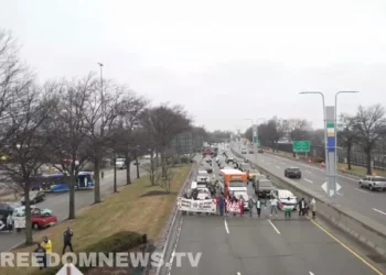 Manifestantes anti-Israel bloquean aeropuertos de Nueva York al grito: “¡del río al mar!”