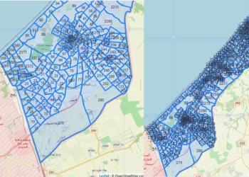 Las FDI elaboran mapa para guiar a civiles a zonas seguras