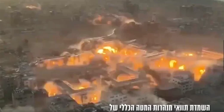 Descomunal explosión de enorme red de túneles de Hamás
