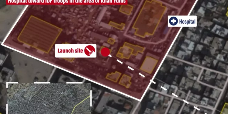 Hamás lanzó cohete contra tropas desde un hospital de Jan Yunis