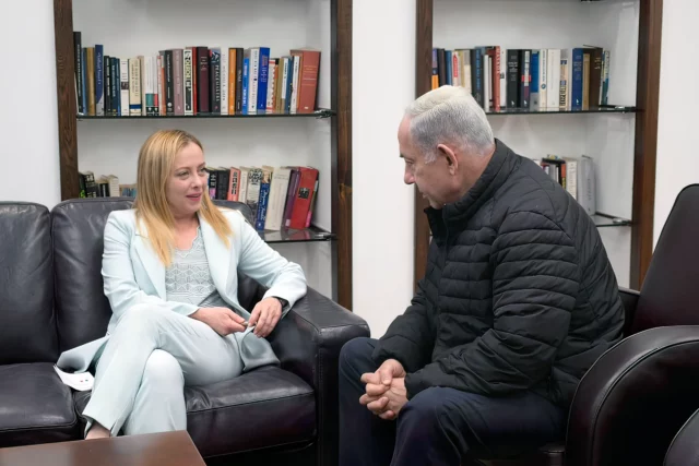 Giorgia Meloni a favor de la “solución de dos Estados”