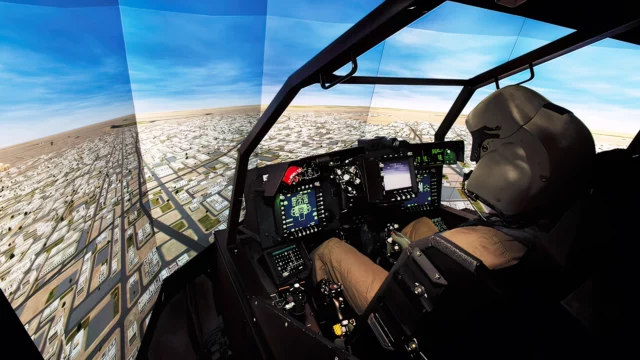 Inauguran simulador Apache Echo en la Fuerza Aérea Holandesa