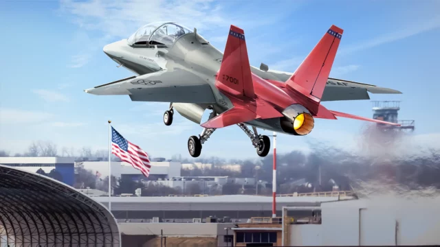 El avión T-7A Red Hawk de prueba vuela por primera vez en Missouri