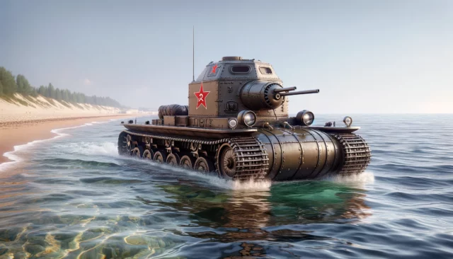 El tanque anfibio ruso que se hundió en el olvido